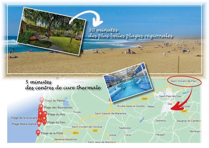 Dax Location Maison Avec Spa Saint-Vincent-de-Paul  المظهر الخارجي الصورة